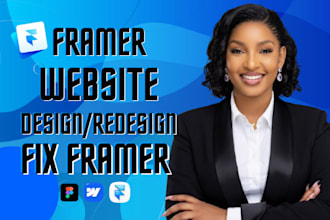 design and build custom framer website, framer developer, fix framer website