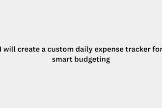 create a custom daily expense tracker for smart budgeting