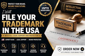 file your trademark in the usa with full legal support and protection