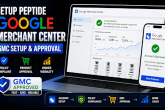 setup peptide google merchant center peptide gmc gmc approval