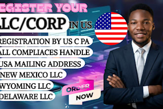 register a US llc non US resident, ein number in new mexico, wyoming, delaware