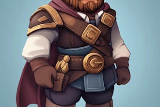 draw 2d game character or 2d character