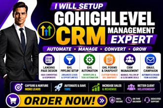 setup gohighlevel crm management ghl snapshot form landing page email campaign