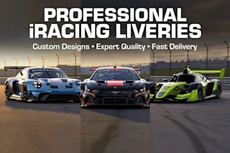design custom iracing and sim racing liveries