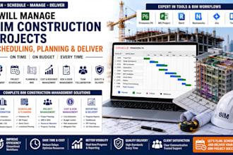 manage bim construction projects scheduling planning and delivery