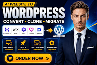 convert wix hostinger ai replit lovable to wordpress
