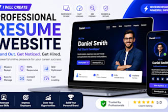 create a professional resume website portfolio