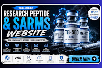 design research peptide website, fda compliant peptide, sarms peptide website