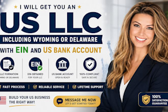 get you wyoming llc delaware llc us llc ein number itin bank account setup