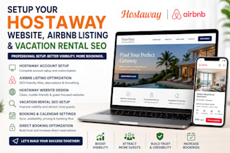 setup your hostaway website, airbnb listing, and vacation rental SEO