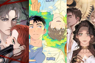 draw stunning manga webtoon and anime comic art