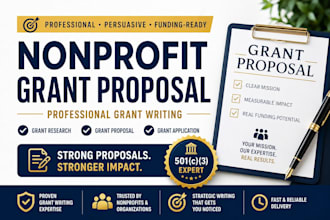 nonprofit grant proposal writing grant application funding