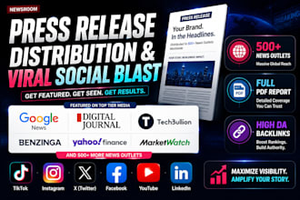 do press release distribution and social media marketing