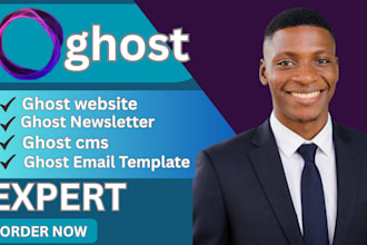 build ghost cms website ghost blog newsletter clone or migrate ghost cms website