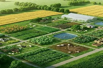 design poultry farm, ranch, greenhouse and backyard garden layout
