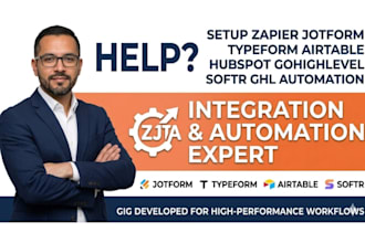 setup zapier jotform typeform airtable hubspot gohighlevel softr ghl automation