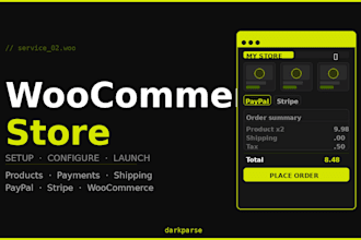 build you a woocommerce shop