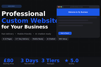build a professional custom website