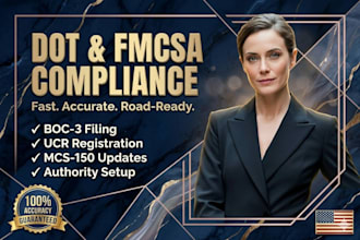 handle your dot boc 3 ucr mcs 150 and fmcsa compliance filings