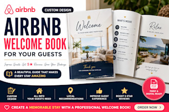 create a custom welcome book for your airbnb guests rentals