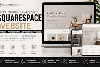build squarespace website design squarespace website development redesign seo