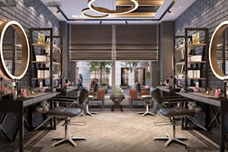 render 3d spa interior design, dental clinic, massage room, beauty salon shop