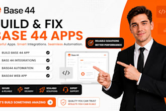 build and fix base 44 app base 44 integrations base44 automation base44 web app