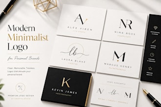 design a modern minimalist logo for your personal brand