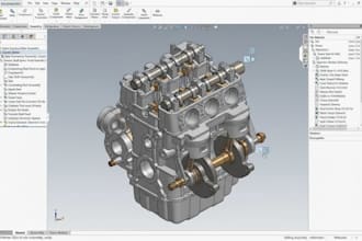 do 3d cad design, product design, 3d model mechanical cad design in solidworks