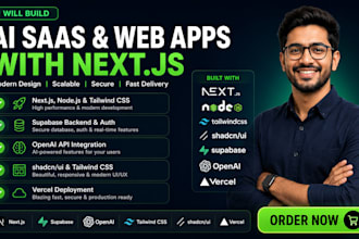 build next js, node js, tailwind css, shadcn UI, supabase ai, openapi, vercel