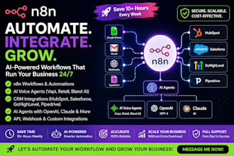 build n8n ai automation, CRM workflows, and ai voice agents