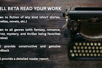 beta read your novel