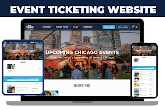 build modern event website event ticket booking event ticket wordpress website