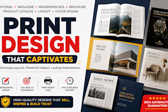 design editorial magazine newspaper ads brochure products catalog layout cover