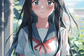 draw anime character for you