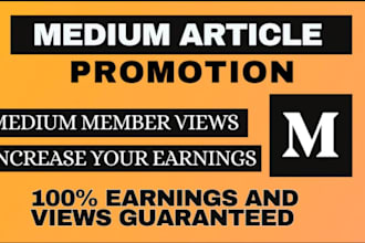 do viral promotion on your medium articles