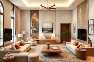 design living room interior design and bed room