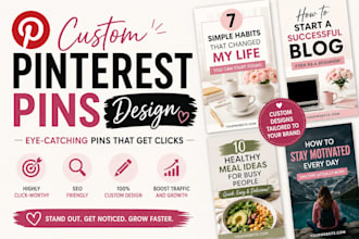 design pinterest pins for etsy digital products and printables