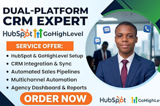setup hubspot gohighlevel crm automation hubspot crm sales pipelines integration