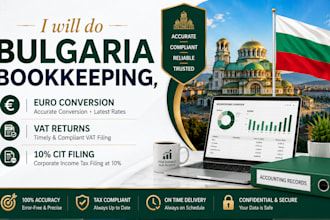 do bulgaria bookkeeping, euro conversion, vat returns and 10percent cit filing