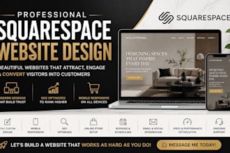 design and develop squarespace website for your business