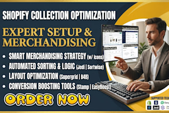 setup shopify collection stamp easyboost supergrid jedi sortwise b4b innovanet