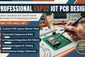 design esp32 iot pcb for smart home automation and prototype systems