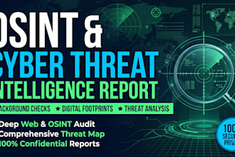 write an osint and cyber threat intelligence report