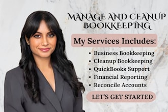 manage cleanup bookkeeping and financial records for US businesses
