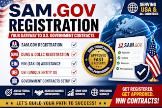 dollc registration, ein, sam gov registration, uei, government contracts setup