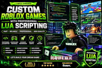 create custom roblox games with professional lua scripting