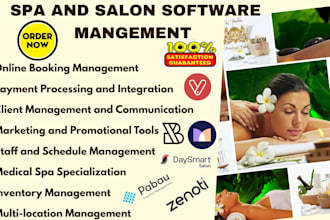 setup spa and salon management crm via zenoti boulevard vagaro mangomint pabau