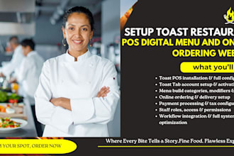 setup toast restaurant pos digital menu and online ordering website