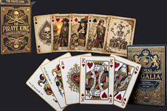 playing card game design tarot card board game poker card box card illustration